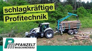 Pfanzelt logLINE Rückeanhänger im Einsatz