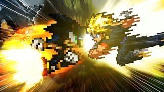 Sonnow VS Vegito (Sonic Fusion vs Dragon ball Fusion) Sprite Animation by Wood the Animatørツ