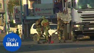 Military brutality in Zimbabwe after they are forced to intervene