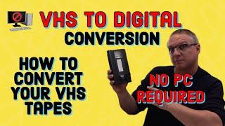 Convert VHS to Digital - How To Convert Your VHS Tapes - No PC Needed #middlesiggy