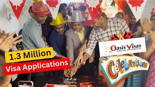 CELEBRATION! - 1.3 Million Visa Applications Received | Oasis Visas | Immigration