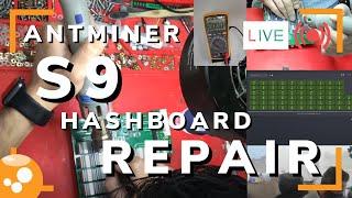 Antminer S9 Hashboard Repair - Bitcoin ASIC Miner Repair LIVE - 006