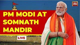 PM Modi LIVE: PM Modi Performs Pooja In Somnath Mandir Gujarat | PM Modi In Somnath LIVE Updates