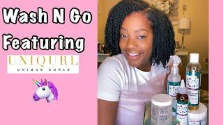 Wash N Go on Type 4 Hair Using Uniqurl Products