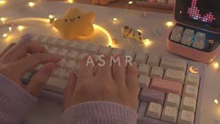 [Cozy ASMR] soft typing on 8 different Keyboards | for sleep, relaxation and focus ️