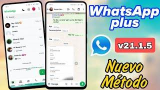 Nuevo WhatsApp Plus ACTUALIZADO v21.1.5  VINCULADO  Instalar paso a paso