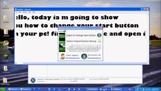 How to change your windows 7 start button
