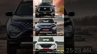 Toyota Innova Crysta vs Tata Safari vs Mahindra XUV700 | Press SUBSCRIBE Button #shorts