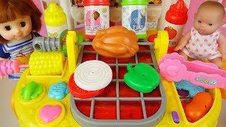 Baby doll cooking food kitchen toys Baby Doli play