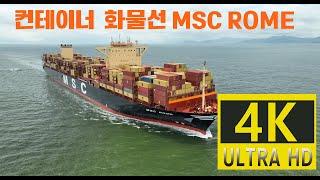 Container Ship MSC ROME 컨테이너 화물선  드론촬영