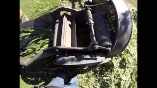 Chopping corn with an ensilage cutter