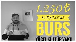 1.250₺ KARŞILIKSIZ BURS BAŞVURUSU - YÜCEL KÜLTÜR VAKFI BURS BAŞVURUSU (YARIM ELMA BURS BAŞVURUSU)