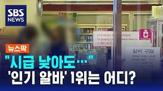 시급은 최하위인데…'인기 알바' 부동의 1위는 어디? / SBS / 뉴스딱