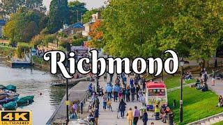 Richmond Expensive Area in London | Walking Tour in 4K