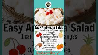Ambrosia Salad Recipe by Chef Zeeshan Hussain
