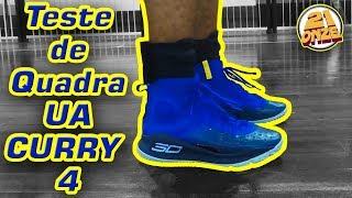 Teste em QUADRA UNDER ARMOUR CURRY 4  | Canal 21onze Tênis de Basquete