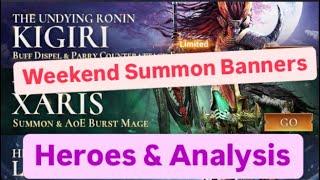 #watcherofrealms : Heroes in this Weekend’s Summon Banners…⁉️