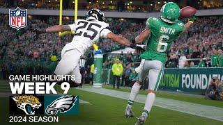 Jacksonville Jaguars vs. Philadelphia Eagles Game Highlights | NFL 2024 Season Week 9