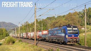 [4K60] Freight trains / Zugverkehr at Umiken, Switzerland - May 2022