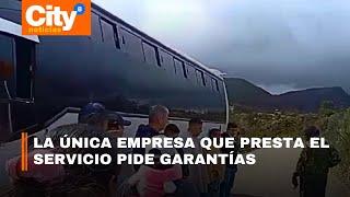 Problemas en el transporte hacia Sumapaz por la incertidumbre en materia de seguridad | CityTv