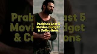 Prabhas Last 5  Movies Budget & Collections  | #salaar #animal #prabhas #prashanthneel #shorts