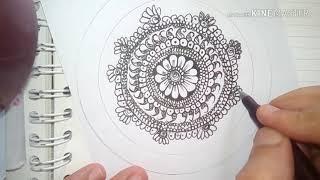 Beautiful mandala art, | doodle art, | zentangle art, | simple design, | easy mandala,