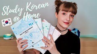 How to study Korean at home. Talk To Me In Korean unboxing and review!