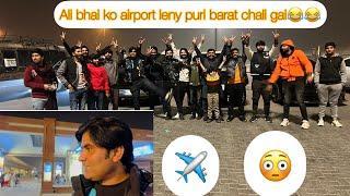 Ali bhai ko sari barat airport a gai ️ full guny vlog with malik zahid