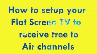 How to set up a flat screen TV to receive Free to Air channels  in Uganda