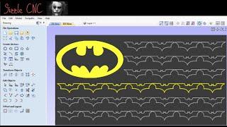 SuperHero Series BATMAN flag Tutorial using Vectric Vcarve Desktop