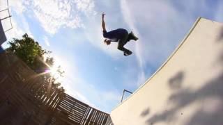 Guy In line Skates All Over Backyard