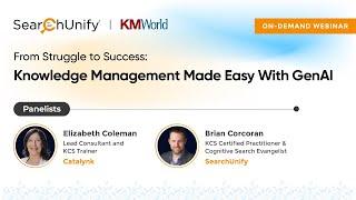 Knowledge Management Made Easy with GenAI #searchunify