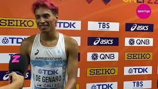 Bruno Agustín De Genaro Nuevo record nacional argelino 400 metros vallas  | Cali 2022 