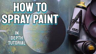 How to Spray Paint Art Tutorial using A.K.A Colors Writer Series Spray Paint