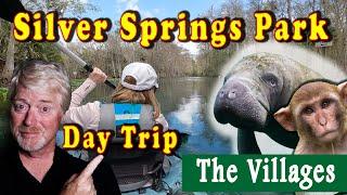 Kayaking Silver Springs State Park River & Museum, Manatee, Monkeys, Birds, Alligators and Turtles!