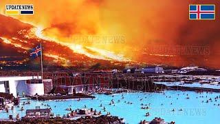 Horrible Today: Live Footage of Iceland' Lava Pool Eruption Flows into Blue Lagoon | Iceland Update