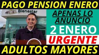 ¡YA ES OFICIAL!️ ADELANTAN FECHA PARA EL PAGO DE LA PENSIÓN EN ENERO 2025. ¡ENTÉRATE AHORA!