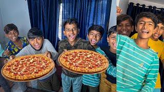 Big Pizza Eating Challenge  Zeeshan VS Lala 