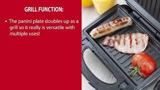 Sensio Home Multi Functional 3 in 1 Stylish Waffle, Deep Fill Sandwich, Panini or Grill Maker