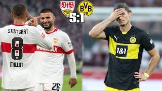 BVB KATASTROPHAL PEINLICH! Stuttgart DEKLASSIERT Dortmund! (5:1) Blitz-Fazit