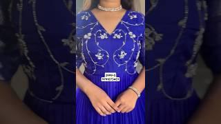 Blue organza gown #gown #grwm