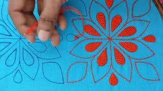 Hand embroidery so nice nakshi kantha design stitch tutorial,Beautiful nakshi kantha embroidery