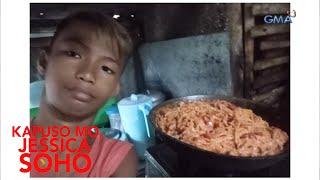 Kapuso Mo, Jessica Soho: BATA, NAGPASALAMAT SA KANYANG INA DAHIL SA HANDANG SPAGHETTI