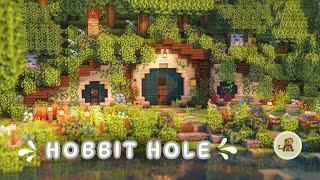 Hobbit Hole & Secret Greenhouse  | A Minecraft Timelapse