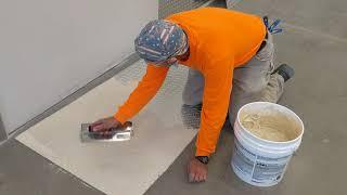 Embossed aluminum diamond plate wall panel installation video using Titebond