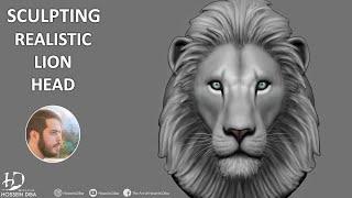 Sculpting Timelapse | Realistic Lion Head