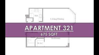 Apartment 321(675 sqft) furnished