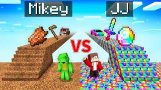 Mikey POOR vs JJ OP Bridge Survival Battle in Minecraft (Maizen)