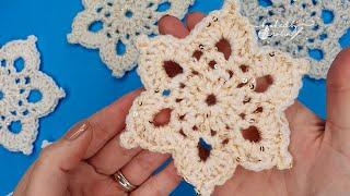 Crochet a Snowflake in JUST 15 MINUTES! ️