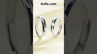 Affordable Engravable Couple Wedding Rings Sets for two